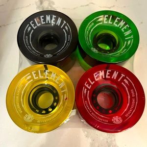 Element Skateboards Rasta Skateboard Wheels - 70mm (Set of 4) unopened.